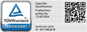 Sachverständiger für Schäden an Gebäuden TÜV Rheinland geprüft (PersCert TÜV Rheinland)